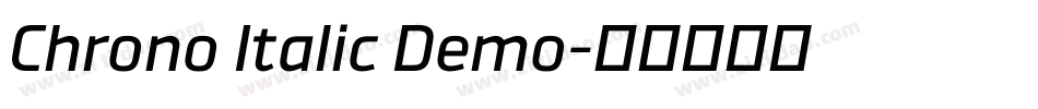 Chrono Italic Demo字体转换